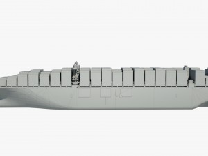 container ship msc ariane 3D Model