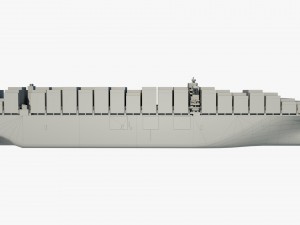 container ship msc ariane 3D Model