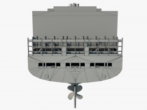 container ship msc ariane 3D Model