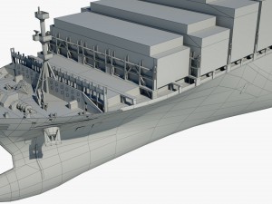 container ship msc ariane 3D Model