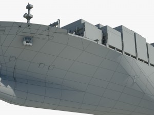 container ship msc ariane 3D Model