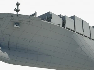 container ship msc ariane 3D Model