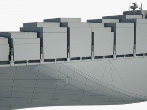 container ship msc ariane 3D Model