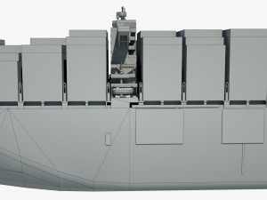container ship msc ariane 3D Model