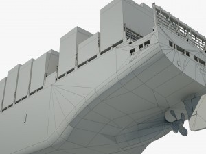 container ship msc ariane 3D Model