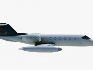 aircraft learjet bombardier 3D Model