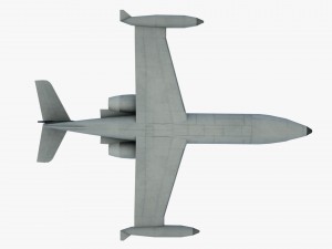 aircraft learjet bombardier 3D Model