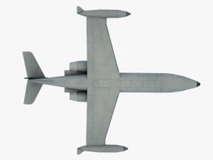 aircraft learjet bombardier 3D Model