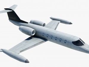 aircraft learjet bombardier 3D Model