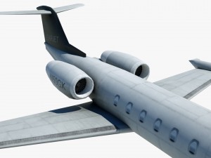 aircraft learjet bombardier 3D Model