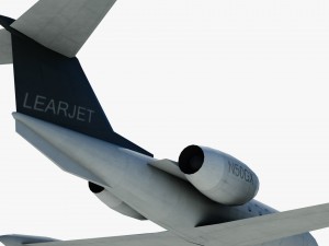 aircraft learjet bombardier 3D Model