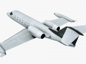 aircraft learjet bombardier 3D Model