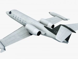 aircraft learjet bombardier 3D Model