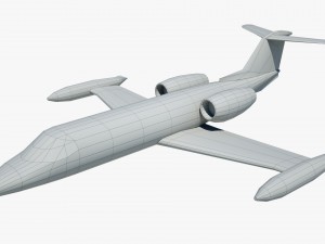 aircraft learjet bombardier 3D Model