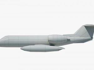 aircraft learjet bombardier 3D Model