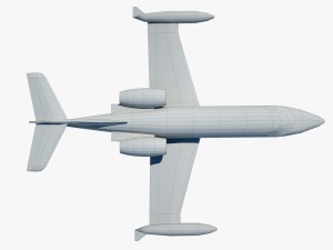 aircraft learjet bombardier 3D Model