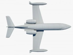 aircraft learjet bombardier 3D Model