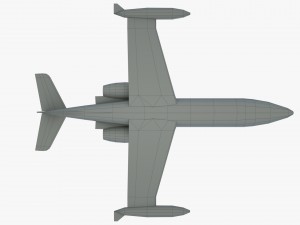aircraft learjet bombardier 3D Model