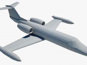 aircraft learjet bombardier 3D Model