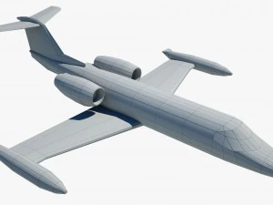 aircraft learjet bombardier 3D Model