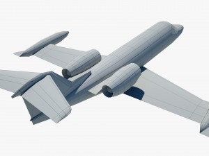 aircraft learjet bombardier 3D Model