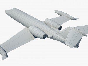aircraft learjet bombardier 3D Model