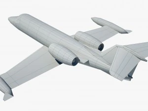 aircraft learjet bombardier 3D Model