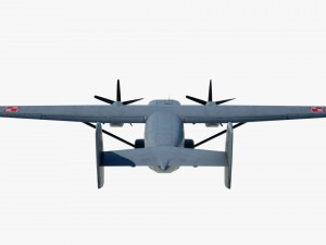 cargo and passenger plane m-28-bryza 3D Модель
