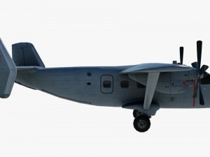 cargo and passenger plane m-28-bryza 3D Модель