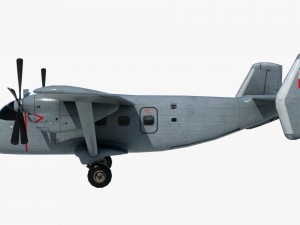 cargo and passenger plane m-28-bryza 3D Модель