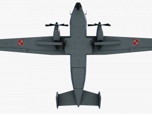cargo and passenger plane m-28-bryza 3D Модель