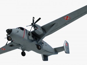 cargo and passenger plane m-28-bryza 3D Модель