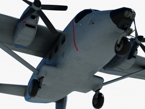 cargo and passenger plane m-28-bryza 3D Модель