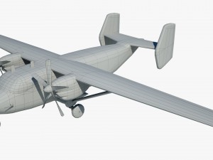 cargo and passenger plane m-28-bryza 3D Модель