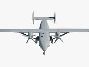 cargo and passenger plane m-28-bryza 3D Модель