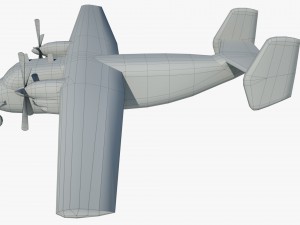 cargo and passenger plane m-28-bryza 3D Модель