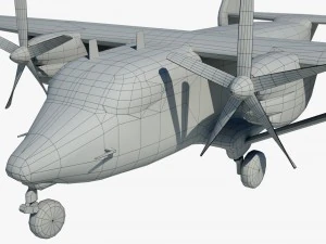 cargo and passenger plane m-28-bryza 3D Model
