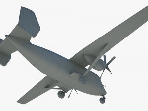 cargo and passenger plane m-28-bryza 3D Модель