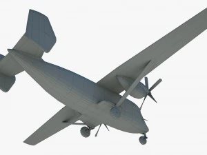 cargo and passenger plane m-28-bryza 3D Model