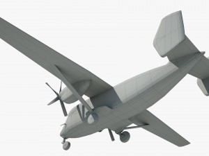 cargo and passenger plane m-28-bryza 3D Модель