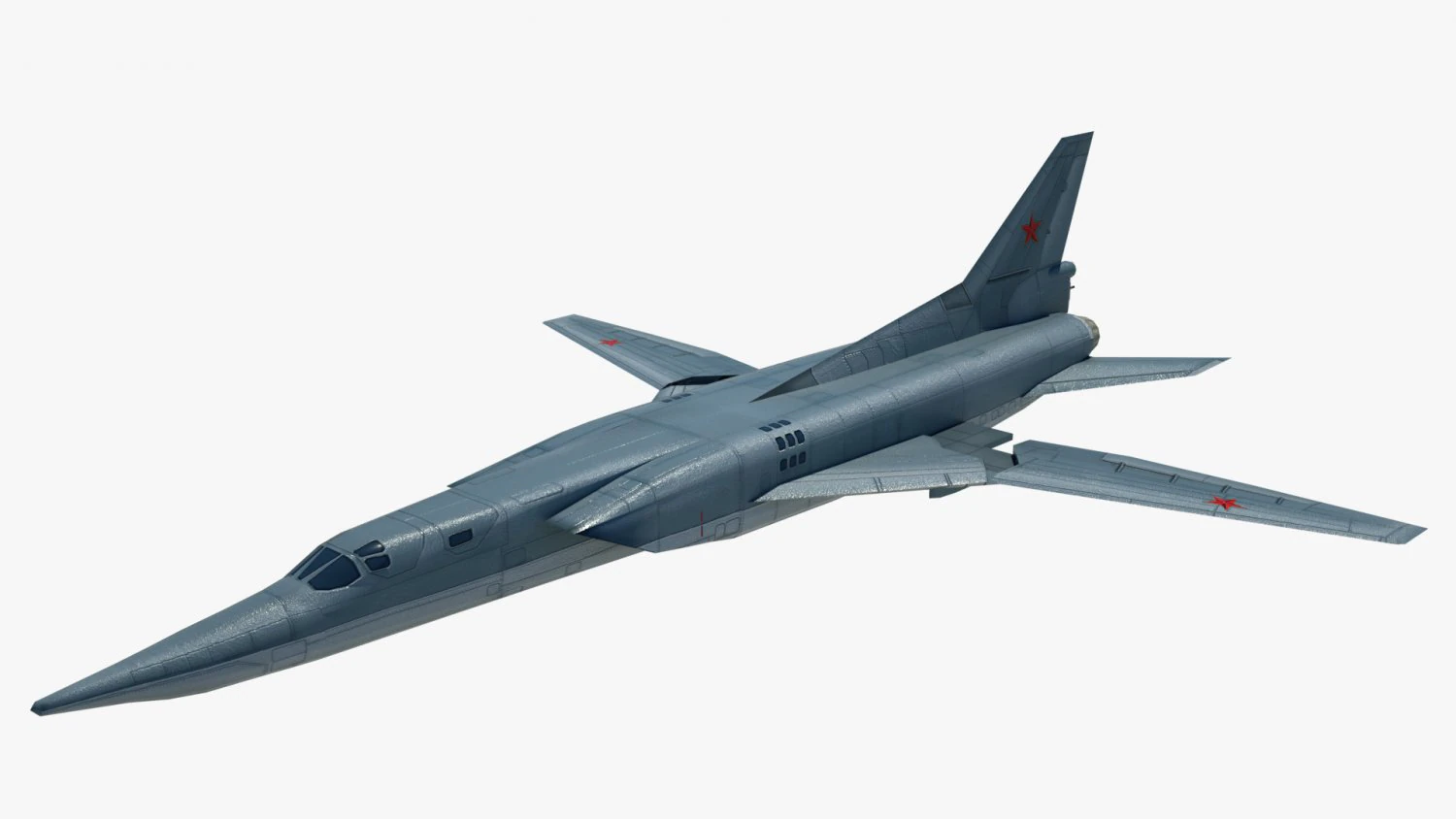 tupolev tu-22m-3 3D Model .c4d .max .obj .3ds .fbx .stl .blend 
