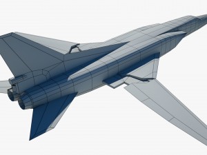 tupolev tu-22m-3 3D-Modell