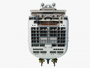 cruise ship crown princess 3D Model