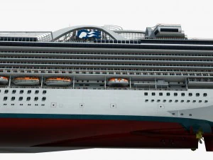 cruise ship crown princess 3D Model