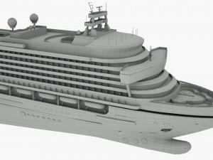 cruise ship crown princess 3D Model