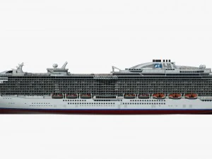 cruise ship majestic princess 3D Model