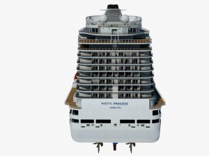 cruise ship majestic princess 3D 模型
