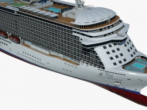 cruise ship majestic princess 3D 模型