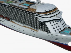 cruise ship majestic princess 3D Model