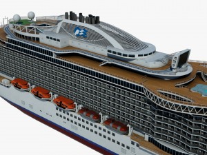 cruise ship majestic princess 3D 模型